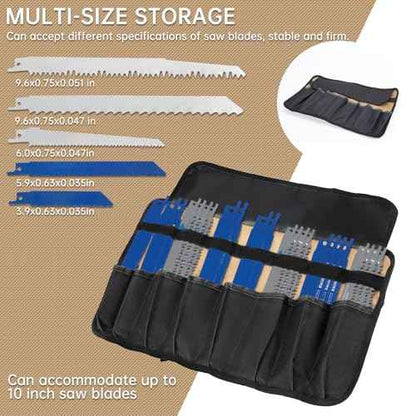 Unmake Sawzall Blade Holder - Circular Saw Case, Empty Case for Milwaukee & Sawzall Saws/Sabre Saw Blades Organization, Wood Pruning Saw Blades Carring Bag Reciprocating Saw Blades Holder (Only Case)