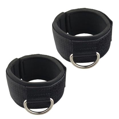 YCYU Padded Ankle Cable Straps for Cable Machine, Ankle Cuffs for Kickbacks Glute Leg Extensions for Men and Women, Great for Bodybuilding Gym Fitness Booty Workouts - Silver 2 Pack