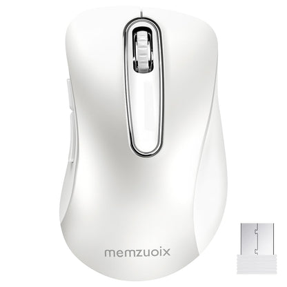 memzuoix 2.4G Wireless Mouse, 1400 DPI Mobile Optical Cordless Mouse with USB Receiver, Portable Computer Mice for Laptop, PC, Desktop, MacBook, 5 Buttons, Red
