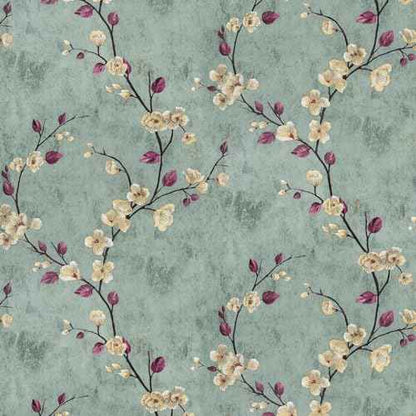 SOON AFTER 17.5¡±x120¡± Floral Peel and Stick Wallpaper Flower Tree Contact Paper Self Adhesive Removable Modern Sage Green Wall Paper Decorative Wall Covering Countertop Vinyl Film Roll
