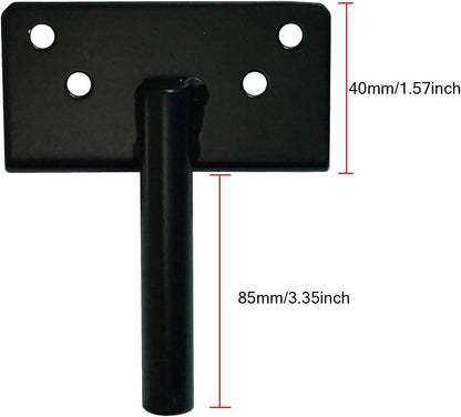 Self-Locking Gate Latch Heavy Duty Post Mount Automatic Gravity Lever Wood/PVC Fence Gate Lock with Fasteners Hardware,for Secure Pool |Yard | Gadren, Steel,Black