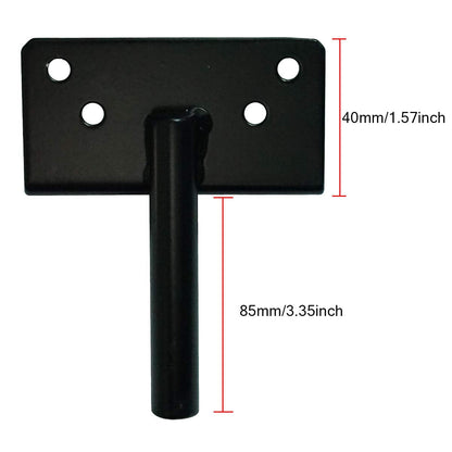 Self-Locking Gate Latch Heavy Duty Post Mount Automatic Gravity Lever Wood/PVC Fence Gate Lock with Fasteners Hardware,for Secure Pool |Yard | Gadren, Steel,Black