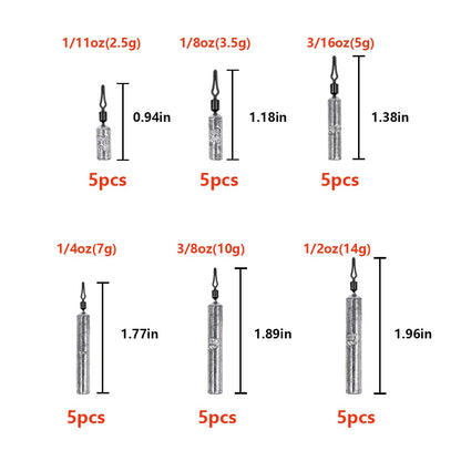 INFISHCEO Fishing Weights Sinkers Set, 30/27/45pcs Drop Shot Fishing Weight for Saltwater Freshwater Bass Fish