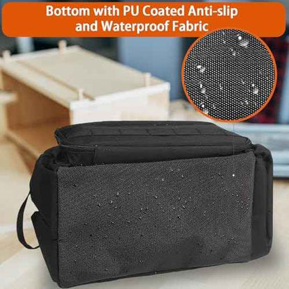 Tool Bag with Anti-friction Bottom, Hand Tool Tote Storage Organizer for Men, Tactical Range Bag, Electricians Tool Organizer Storage for Repairman, Carpenters, Handyman