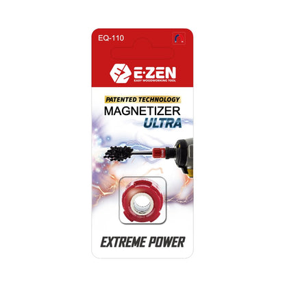 EZ EZEN Multi-Function Powerful Magnetizer ULTRA - Universal Magnetic Tool for Screwdriver & Drill Bits (Red)