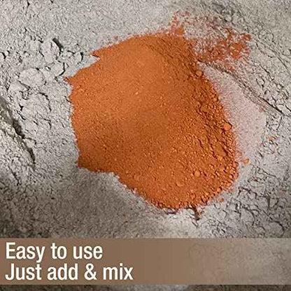 Akona Concrete & Mortar Color - Pigment Powder, Color & Dye Concrete, Ready to Use, Add to Mix, Synthetic Iron Oxide (10 Ounce, Buff, 1)