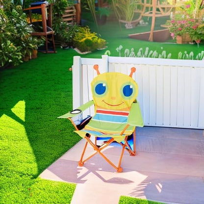 Melissa & Doug Folding Lawn & Camping Chair - Sunny Patch Giddy Buggy Design | Lightweight & Portable