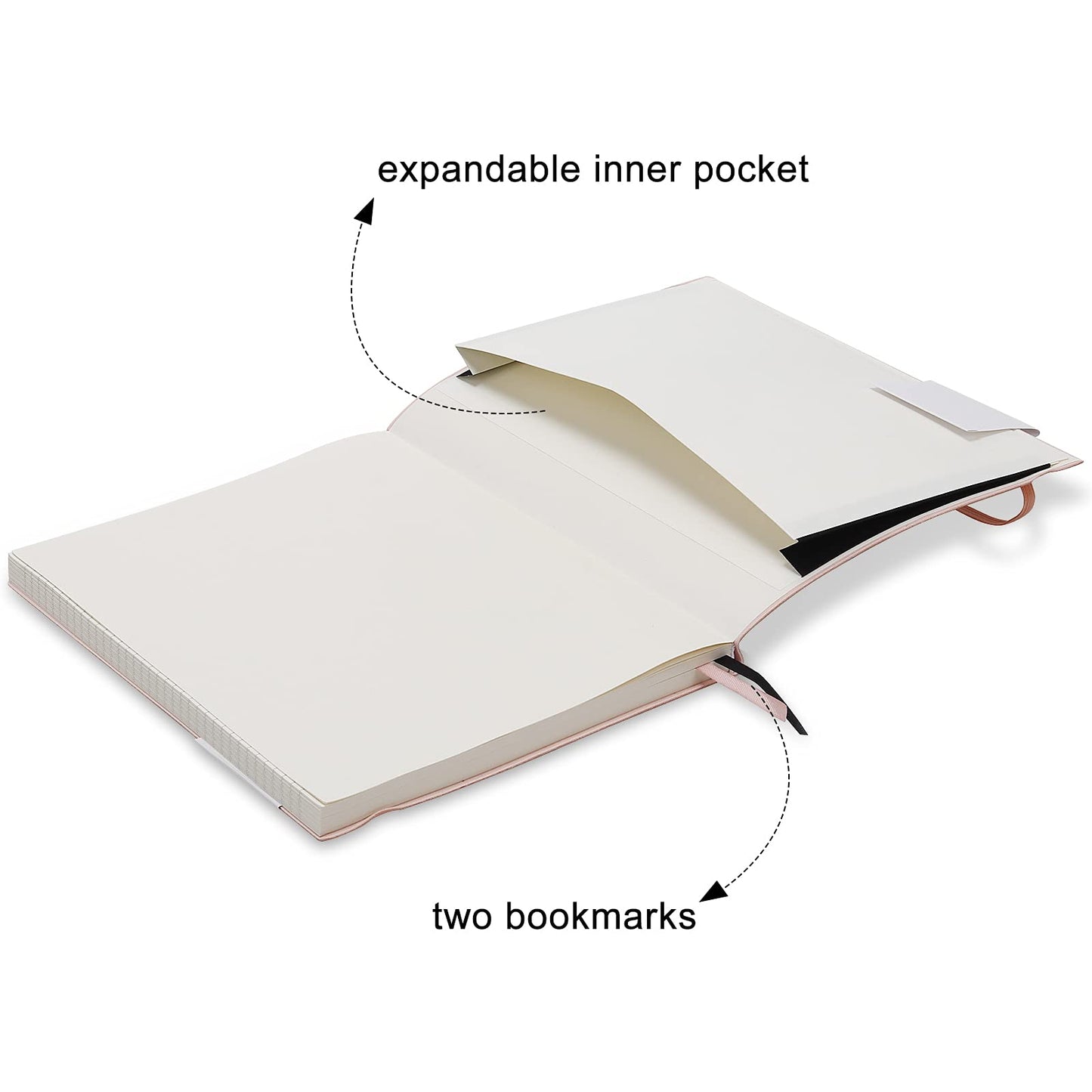 Wiisdatek B5 College Ruled Notebooks - 2 Pack B5 Large Journal Notebooks with 376 Numbered Pages,100gsm Thick Lined Paper,Soft PU Leather Cover,7.6 X 10 inch(GREEN)