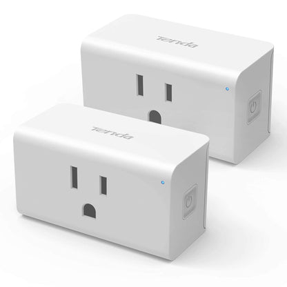 TENDA SP6 Smart Plug WiFi Outlet Switch, Works with Alexa & Google Assistant for Voice Control, Remote Control via App, Timer & Schedule Function, 15A Easy Install, Compact Design, FCC ETL Certified