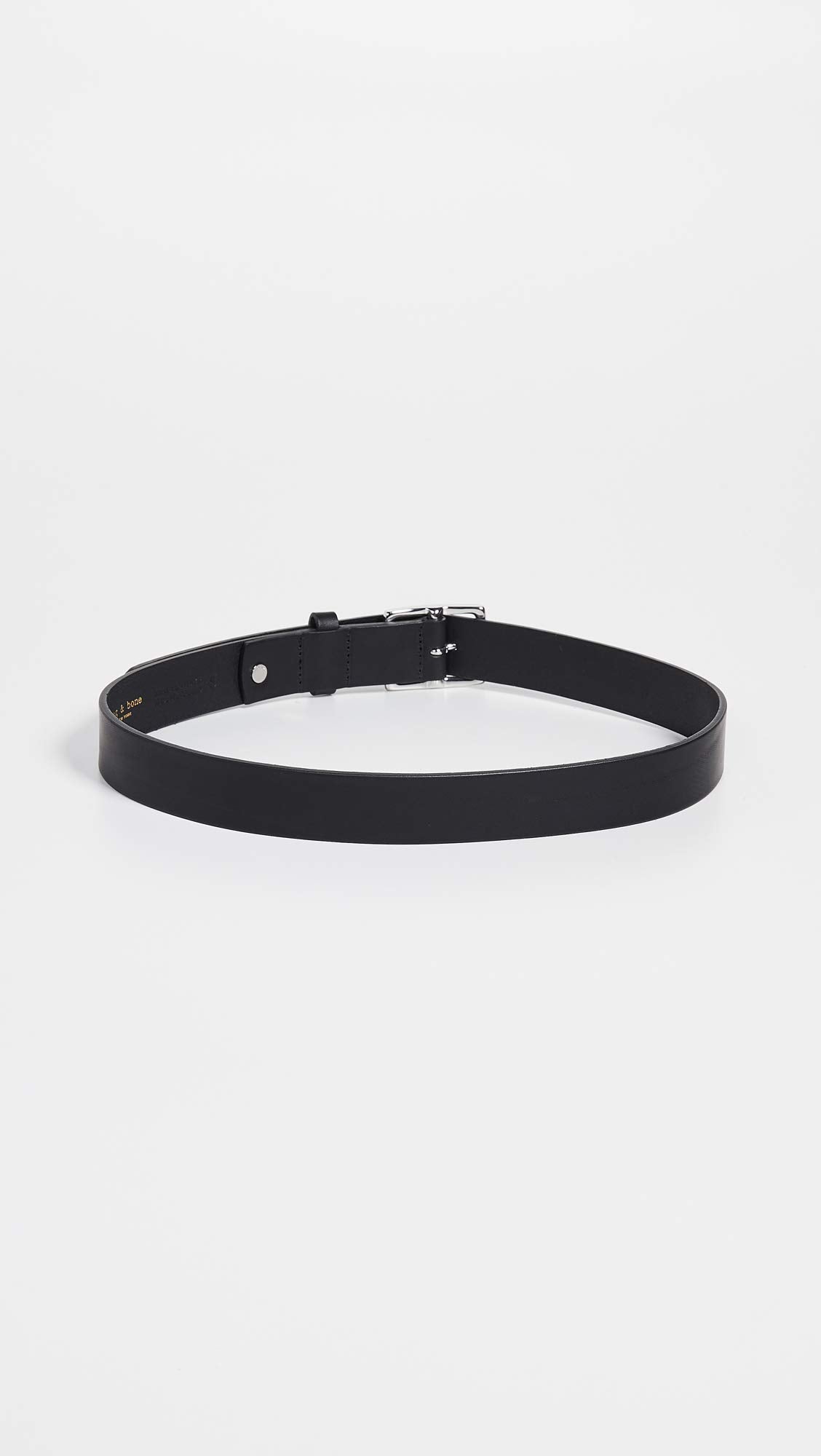 rag & bone Women's Boyfriend Belt, Black, S
