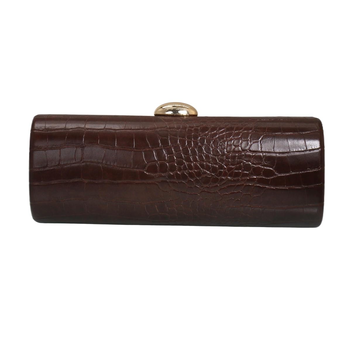 Tasysain Women PU Leather Long Purse Handbag Crocodile Pattern Shoulder Clutch Bag for Casual Party, Brown