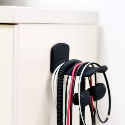 Neetto Headphone Hanger Holder Wall Mount, Headset Hook Under Desk, Stand for Sennheiser, Sony, Bose, Beats, AKG, Audio-Technica, Gaming Headphones, Earphones, Cables - HS907