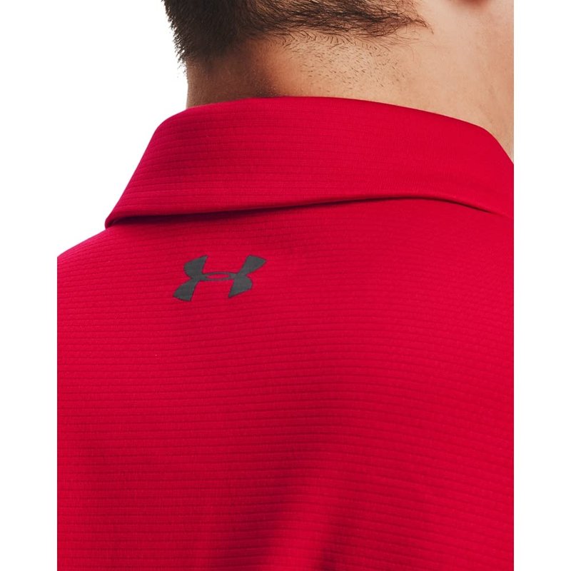 Under Armour Men's Tech Golf Polo, Red (600)/Graphite, X-Small