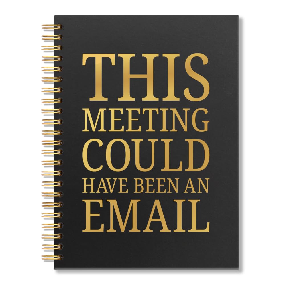 Vgrti This Meeting Could Have Been an Email Spiral Notebook, Funny Sarcastic Work Notebook for Adults, Office Humor Gag Gifts for Women Men Coworker, Appreciation Gifts for Employee Boss Friend Team