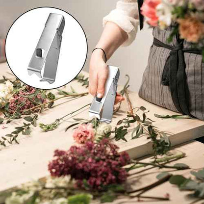 Gisafai 2 Pcs Rose Thorn Stripper Tool Thorn Remover Leaf Stripping Tool Stem and Leaf Remover Metal Flower Stripper for Outdoor Gardening Flower Arrangement Florist Supplies(Silver)