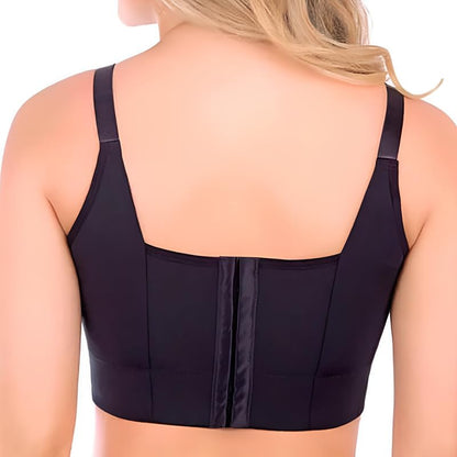 OLikeFit Women Filifit Sculpting Uplift Bra Fashion Deep Cup Bra Hide Back Fat Full Back Coverage Bra with Shapewear Incorporated, Black, 48D