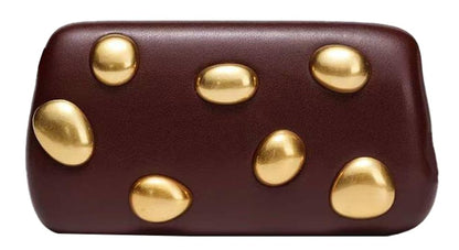 Women PU Leather Clutch Bag Stylish Elegant Clutch Evening Bag Crossbody Handbag Chain Purse for Wedding Party Prom