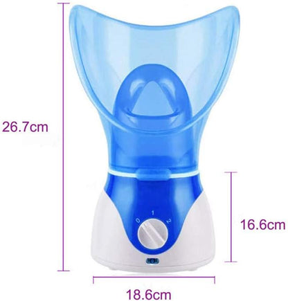 Facial Steamer Hot Mist Home Sauna Face Humidifier for Steaming Skincare (Blue)