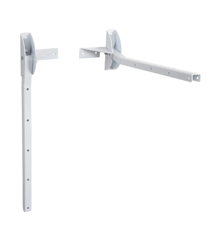 Sauvic White Foldable Wall Clothes Airer, Steel, 54 x 14.5 x 14 cm