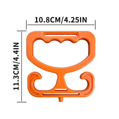 zhuohai Grocery Bag Carrier Handle,Heavy Duty Comfortable Grip Carry Handle,Holder Each Holds Up to 80lbs Durable Heavy-Duty Shopping Bag Rack for Carrying Buckets, Shopping Bags，Paint Cans