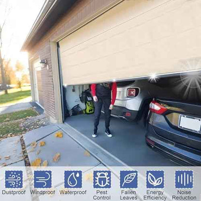 Premium Garage Door Bottom Seal - 16.5ft Weatherproof EPDM Rubber, Easy Install, Blocks Drafts/Rain/Rodents, Noise-Reducing & Energy Saving