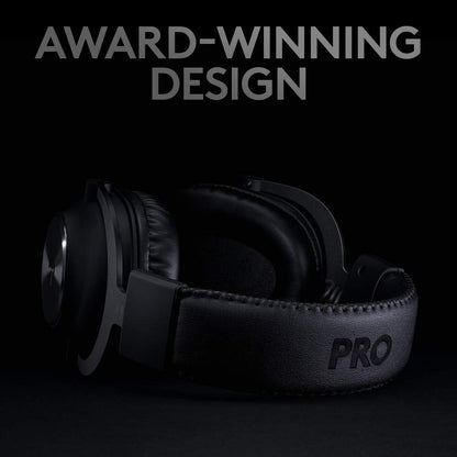 Logitech G PRO X Wireless Lightspeed Gaming Headset Gen 1: Blue VO!CE Mic Filter Tech, 50 mm PRO-G Drivers, and DTS Headphone:X 2.0 Surround Sound - Black