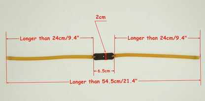 GM&BW 4 Slingshot Replacement Band Sets,Heavy Duty Elastic Rubber Bands, Compatible with Catapult from Trumark,Daisy,Barnett,Marksman;Suitable for All Wrist Rocket Insert-Yoke-into-Tube Hunting Style