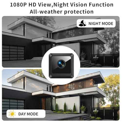 Mini Hidden Camera WiFi Wireless ? Indoor Security Camera with Motion Detection, Night Vision, App Control, SD Card Storage ? Compact Camera for Home, Office, Baby & Pet Monitoring (Wireless)