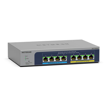 NETGEAR 8 Port PoE Gigabit Ethernet Easy Smart Managed Essentials Switch (GS308EPP) - with 8 x PoE+ @ 123W, Desktop or Wall Mount