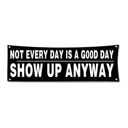 Lyeedoom Motivational Gym Cool and Stylish Encouragement Banner Tapestry - Inspire Your Workout Willpower and Keep Your Mind Focused - Perfect Flag Decoration for Gyms, Garages, Dorms, and Offices
