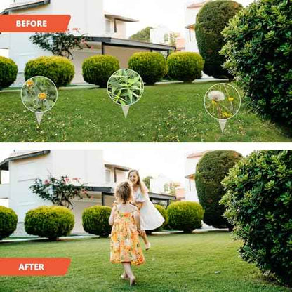 Weed Puller Tool, Gardening Stand-Up Weeder Puller with Ergonomic 39.3" Long Handle and 3 High-Strength Stainless Steel Claws, Easily Remove Weeds Without Bending, Pulling, or Kneeling
