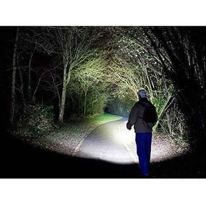 EcoGear FX LED Flashlights - Small Camping Flashlights with High Lumens, 5 Light Modes, Zoomable Beam - Bright Tactical Flash Light for Outdoor Home and Emergency [2 Pack]