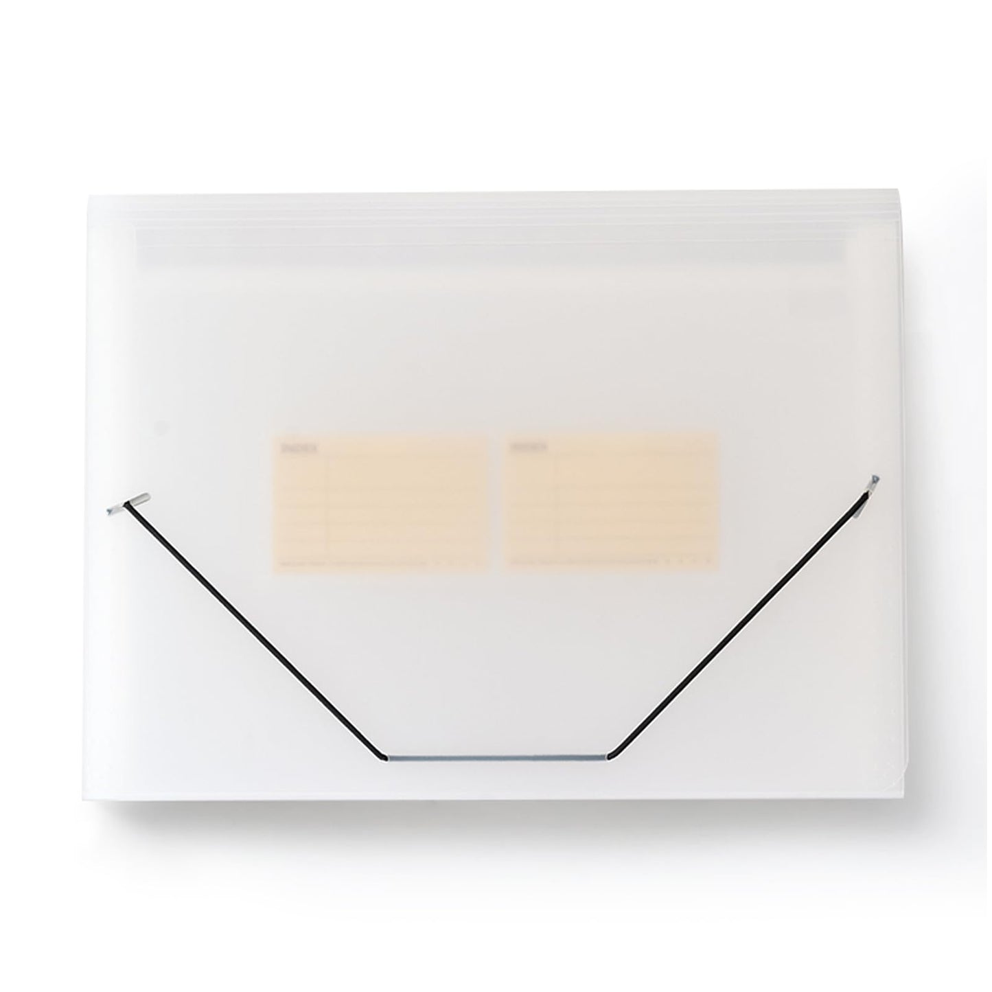 Expanding File Folder with Tabs, 13 Pockets File Organizer Accordion File Holder ，with Elastic Buckles Closure, A4 Paper Document Organizer for Home School Office (1, Transparent White)