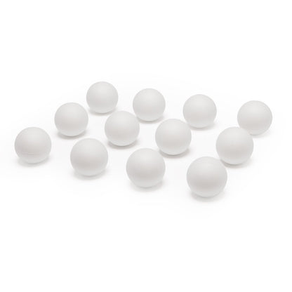 Champion Sports Practice Sponge Lacrosse Balls: Soft Touch for Professional, College & Grade School Indoor Training & Practice - 12 Pack White