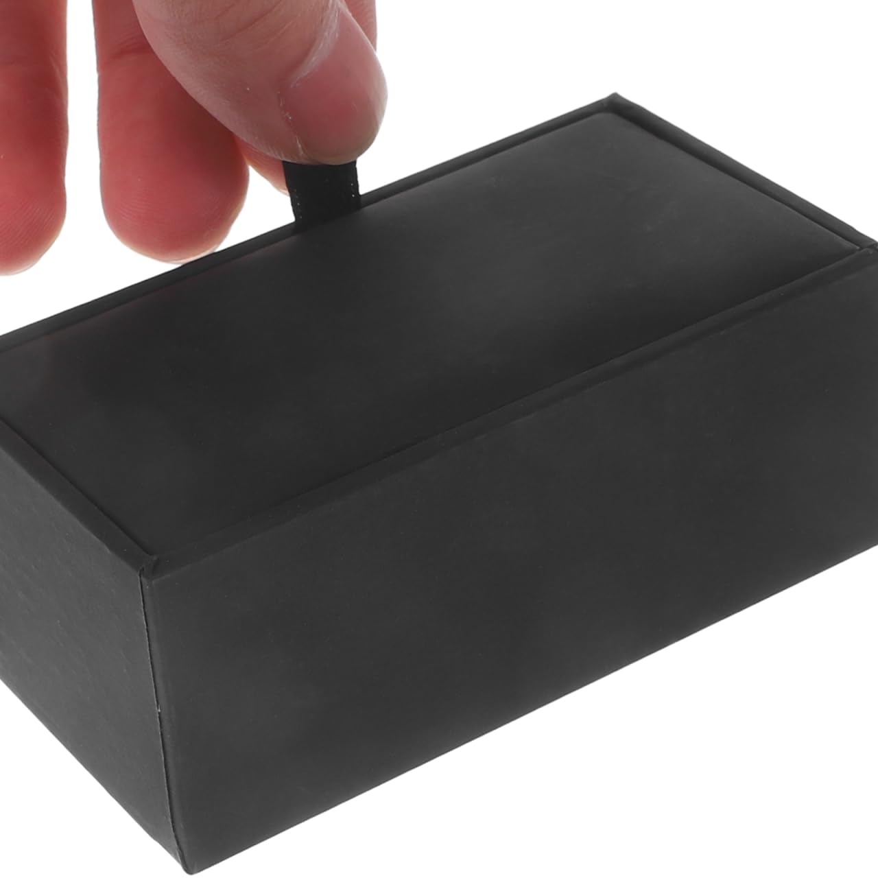 PRETYZOOM 5pcs Cufflink Box, Pu Leather Cufflink Case, Small Flip-up Cuff Link Storage Boxes, Mens Small Jewelry Storage Holder for Travel, Business Trip