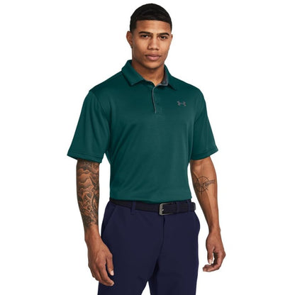 Under Armour Men's Tech Golf Polo, (449) Hydro Teal / / Pitch Gray, 3X-Large Tall