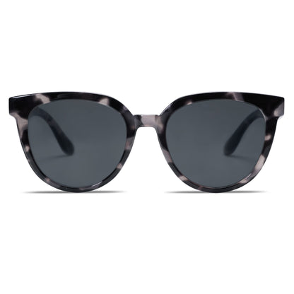 SOJOS Trendy Cat Eye Round Polarized Sunglasses for Women Fashion UV Protection Sunnies Sunglasses SJ2175