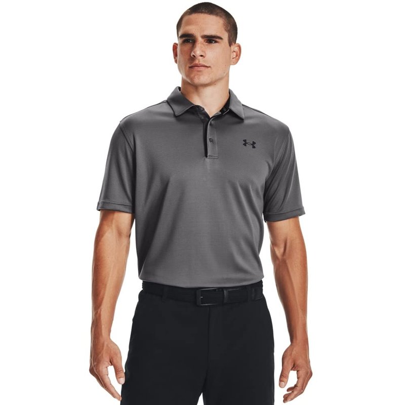 Under Armour Men's Tech Golf Polo , Graphite (040)/Black, 3X-Large