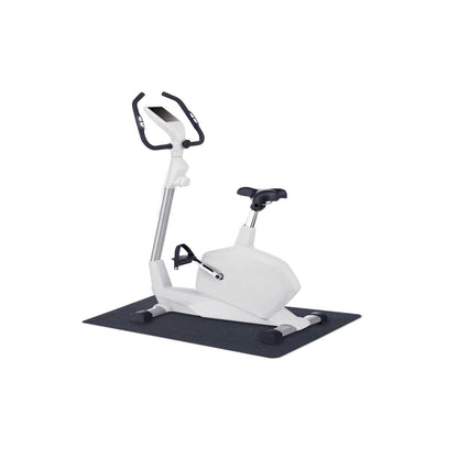 MotionTex Exercise Equipment Mat for Under Stationary Bike, Spin Bike, Exercise Bike, Treadmill, Fitness Equipment, Home Gym Floor Protection, 24" x 48", Black