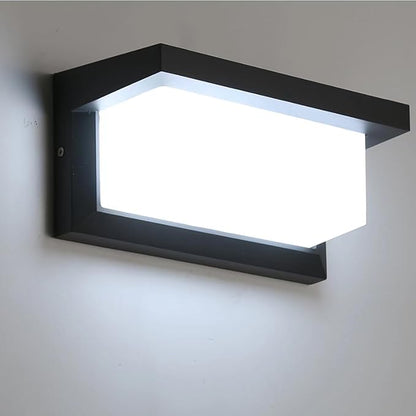 Outdoor Wall Sconce Light 20w Exterior Light Fixtures 2000Lm 6500K LED Porch & Patio Lamps Wall Mount IP65 Waterproof for House Outside Front Door