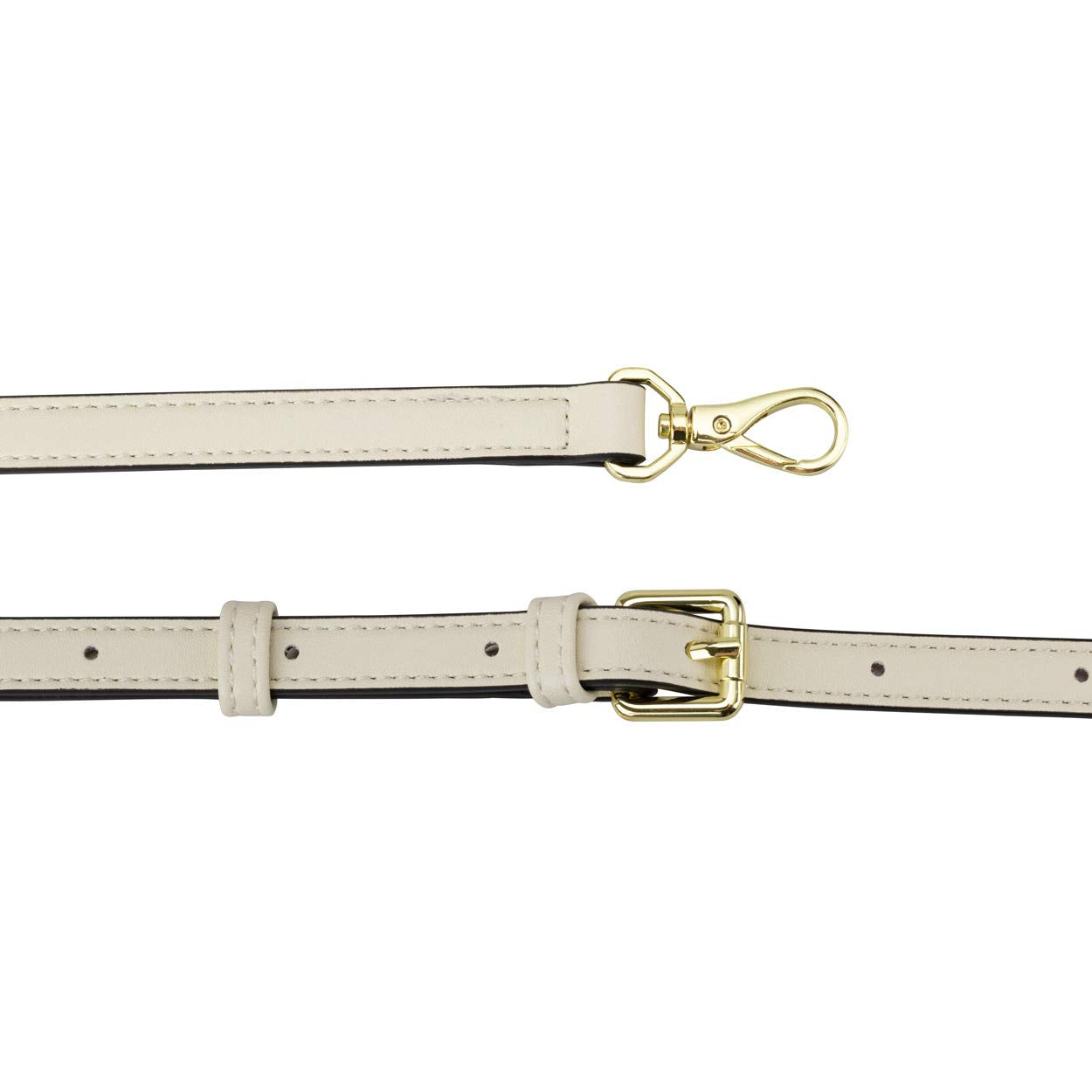 Allzedream Leather Purse Strap Replacement Crossbody Handbag Long Adjustable (White)