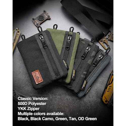 VIPERADE VE1 Pocket Organizer, EDC Pouch for Men, EDC Organizer Storage EDC Gears, Multitool Pocket Pouch Hold Your Flashlight/Pocket Knife, Pen, Notebook