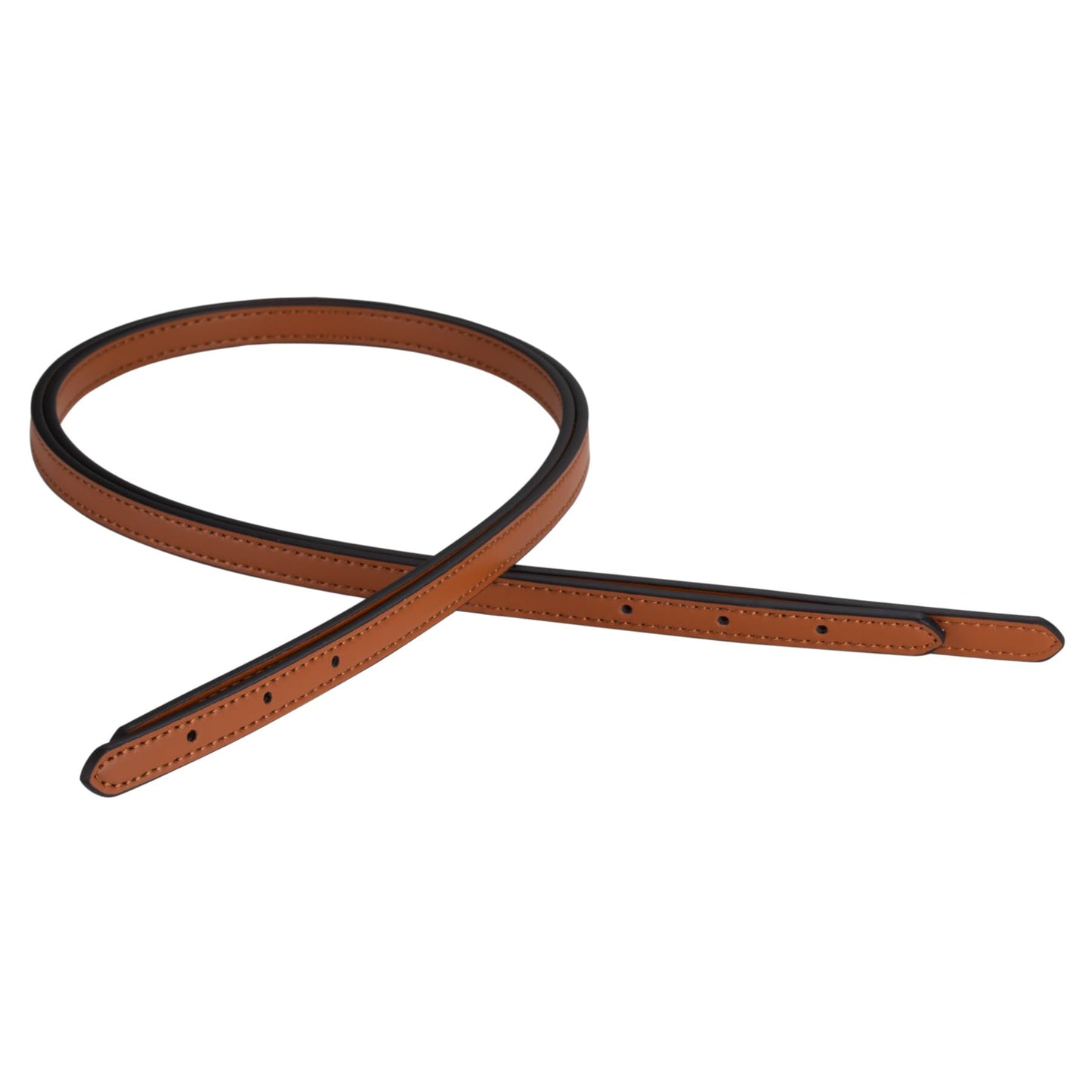 ALLZEDREAM Microfiber Leather Purse Strap Replacement Tote Bag Handbag Shoulder Handles 2 Pcs, Brown, 1.8cm