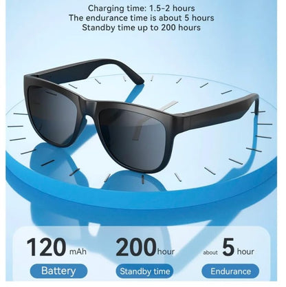 GS01 Smart Bluetooth Sunglasses, Audio Sunglasses With Speaker, UV400 Polarized lens, Open Ear Music, Touch Control
