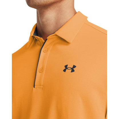 Under Armour Men's Tech Golf Polo, (803) Nova Orange / / Pitch Gray, X-Large Tall