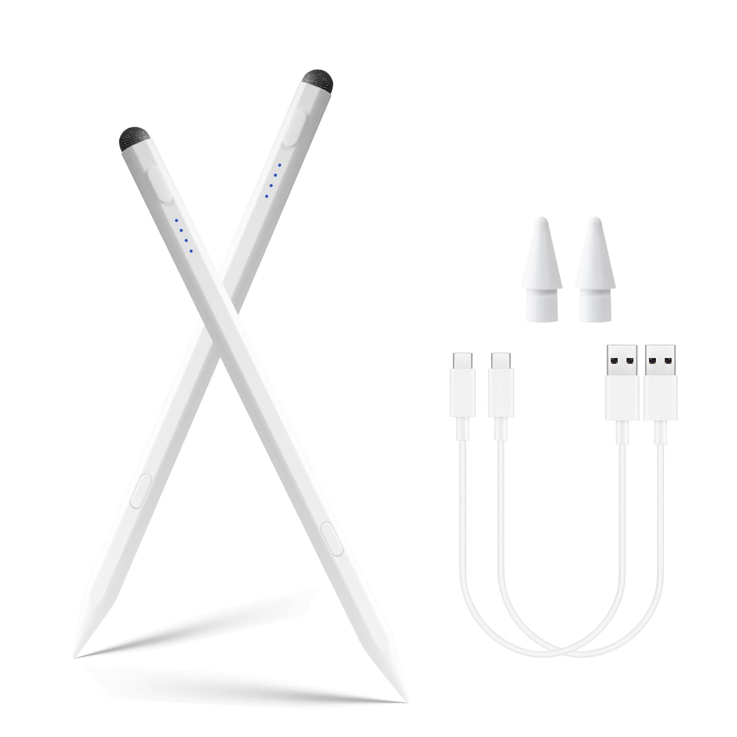 Stylus Pen for iPad Pencil 11th A16/10th Gen,2Pack Active iPad Pen Fast Charing,iPad Pencil Pro for 2018-2025 iPad 11 A16/10/9/8/7/6,iPadPro 13"/11"/12.9"/M4,iPadAir 6/5/4/3,iPadMiNi 7 A17 Pro/6/5 Gen