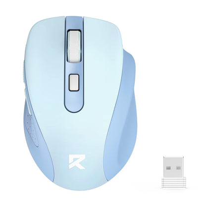 Redragon BM-4092 Wireless Mouse, 5 Level 4000DPI, 18 Months Battery, 2.4GHz Cordless, Portable Optical Computer Mouse for Laptop, PC, Chromebook, Windows, Mac, for Small Hand