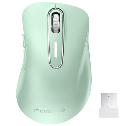 memzuoix 2.4G Wireless Mouse, 1400 DPI Mobile Optical Cordless Mouse with USB Receiver, Portable Computer Mice for Laptop, PC, Desktop, MacBook, 5 Buttons, Red