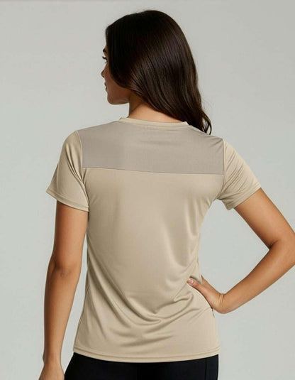Real Essentials 5 Pack: Women's Short Sleeve Mesh Insert T-Shirts Athletic Tops Gym Workout Yoga Tennis Activewear (Plus)