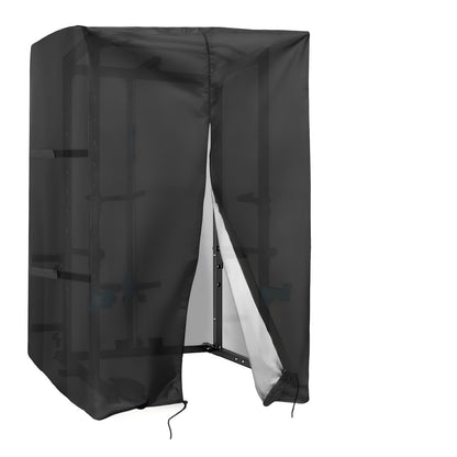 Safipotts Squat Rack Cover, Waterproof Outdoor Gym Equipment Covers with Zipper for Squat Rack/Weight Lifting Rack/Home Gym Workout Equipment (47" W x 69" D x 84" H)